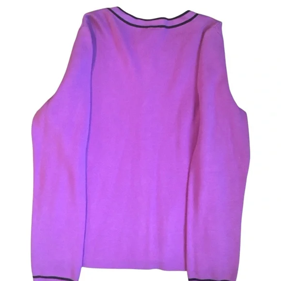 Talbots Crewneck Cardigan Size Medium - Picture 3 of 5